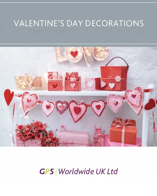 valentines day decorations brochures